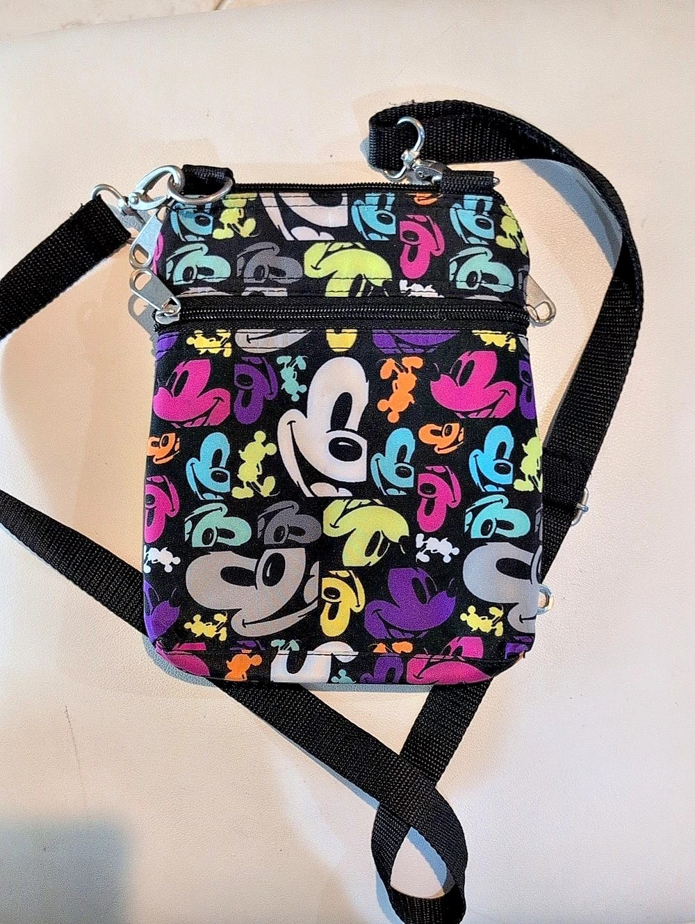 Disney Parks Disney Mickey Mouse Crossbody Bag in Black & Multicolor